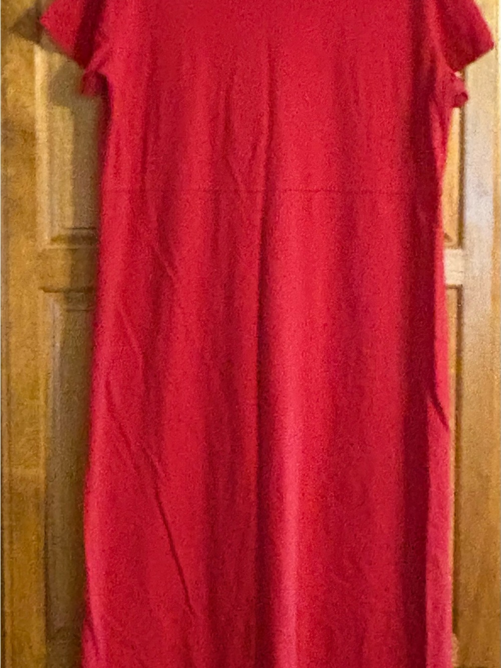 Eddie Bauer Solid Red Maxi Dress